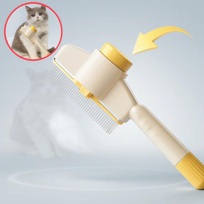 Petotic Self-Cleaning Grooming Brush for Cats & Dogs